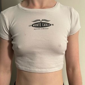 Garage White Tee, Size Small